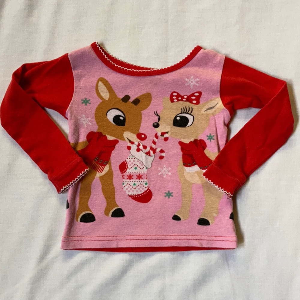 Rudolph 2T holiday pajama top